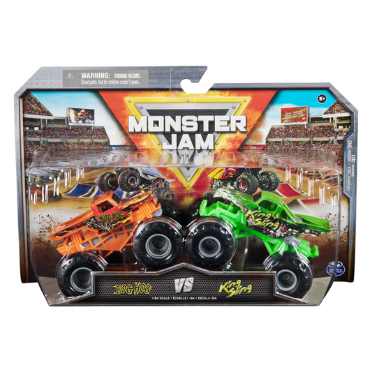 Toys N Tuck:Monster Jam 1:64 Series 30 Bog Hog vs King Sling,Monster Jam