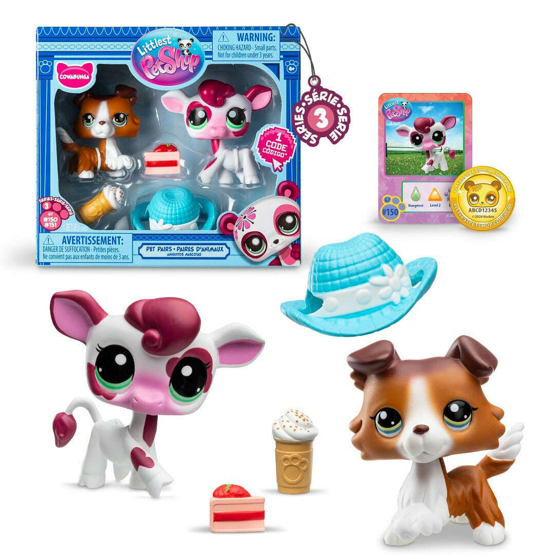 Toys N Tuck:Littlest Pet Shop Series 3 Cowabunga Pet Pair,Littlest Pet Shop