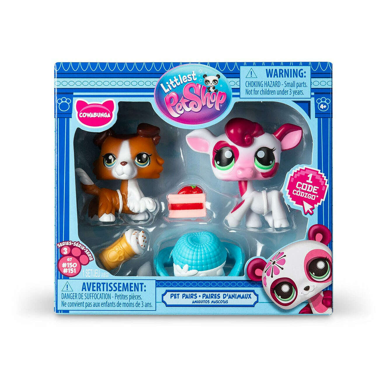 Toys N Tuck:Littlest Pet Shop Series 3 Cowabunga Pet Pair,Littlest Pet Shop