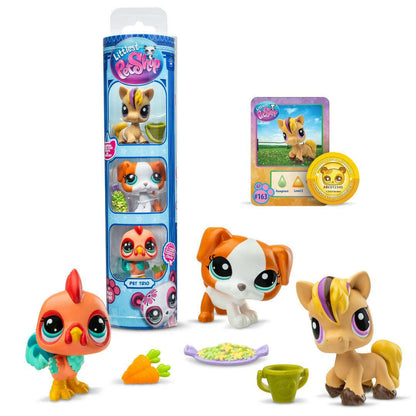 Toys N Tuck:Littlest Pet Shop Series 3 Barnyard Pets Trio Tube,Littlest Pet Shop