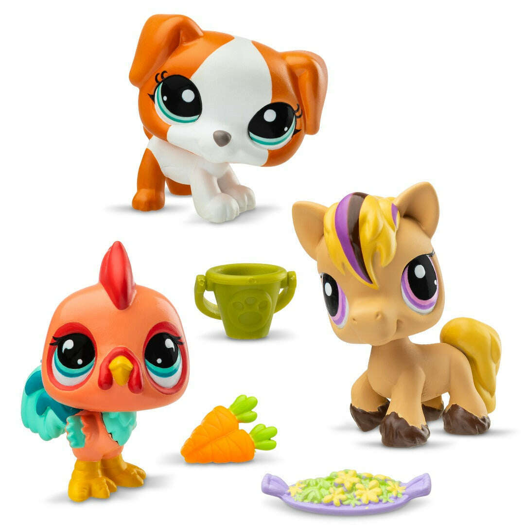 Toys N Tuck:Littlest Pet Shop Series 3 Barnyard Pets Trio Tube,Littlest Pet Shop