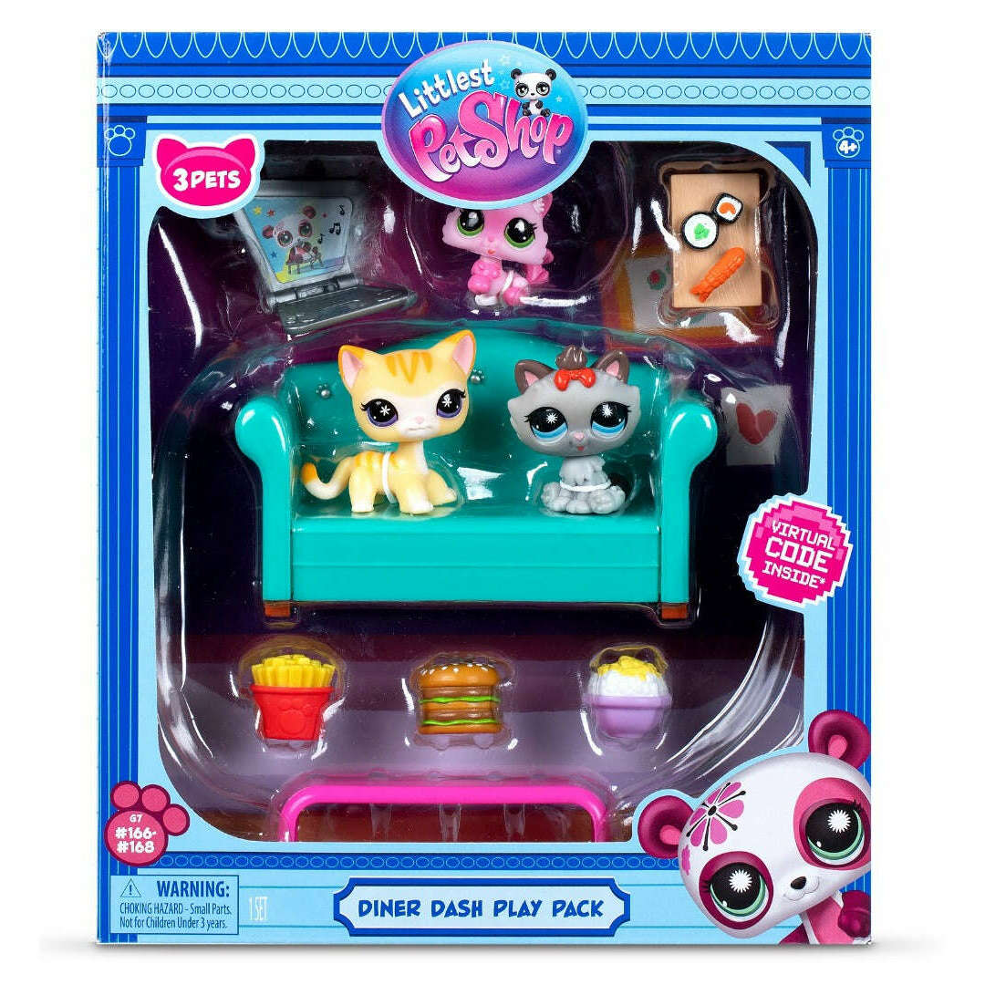 Toys N Tuck:Littlest Pet Shop Series 3 Diner Dash Play Pack,Littlest Pet Shop