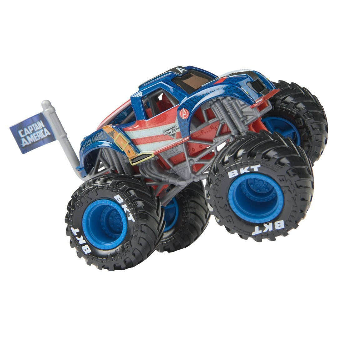 Toys N Tuck:Monster Jam 1:64 Marvel Series 2 Captain America,Monster Jam