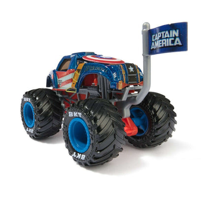 Toys N Tuck:Monster Jam 1:64 Marvel Series 2 Captain America,Monster Jam