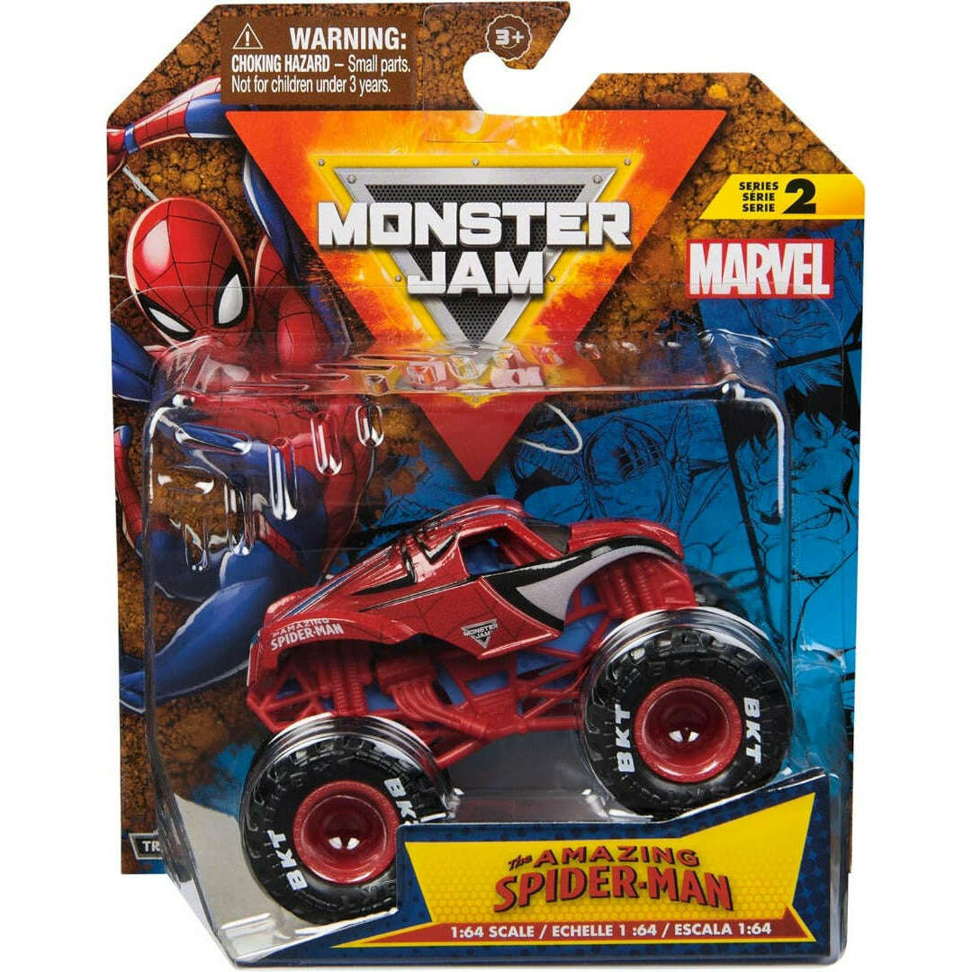 Toys N Tuck:Monster Jam 1:64 Marvel Series 2 The Amazing Spider-Man,Monster Jam