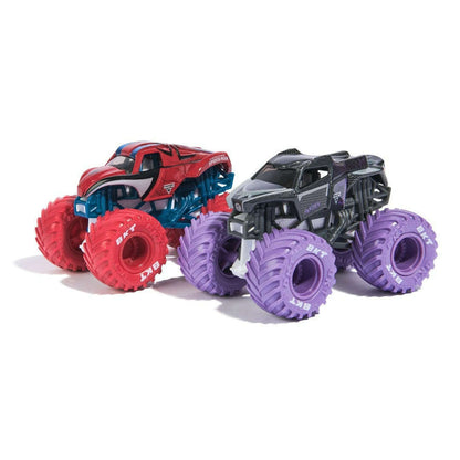 Toys N Tuck:Monster Jam 1:64 2 Pack Marvel Series 2 The Amazing Spider-Man vs Black Panther,Monster Jam