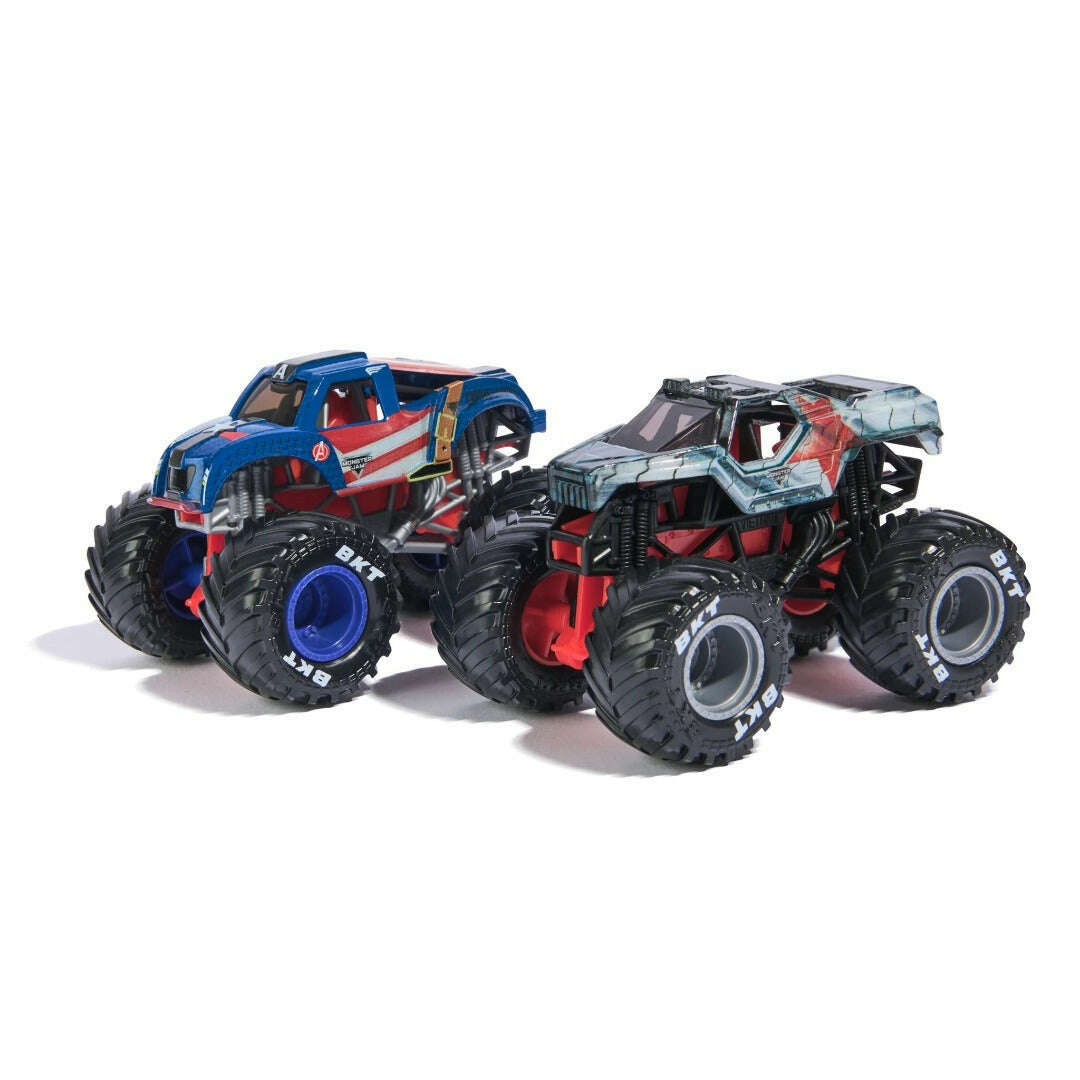 Toys N Tuck:Monster Jam 1:64 2 Pack Marvel Series 2 Captain America vs Winter Soldier,Monster Jam