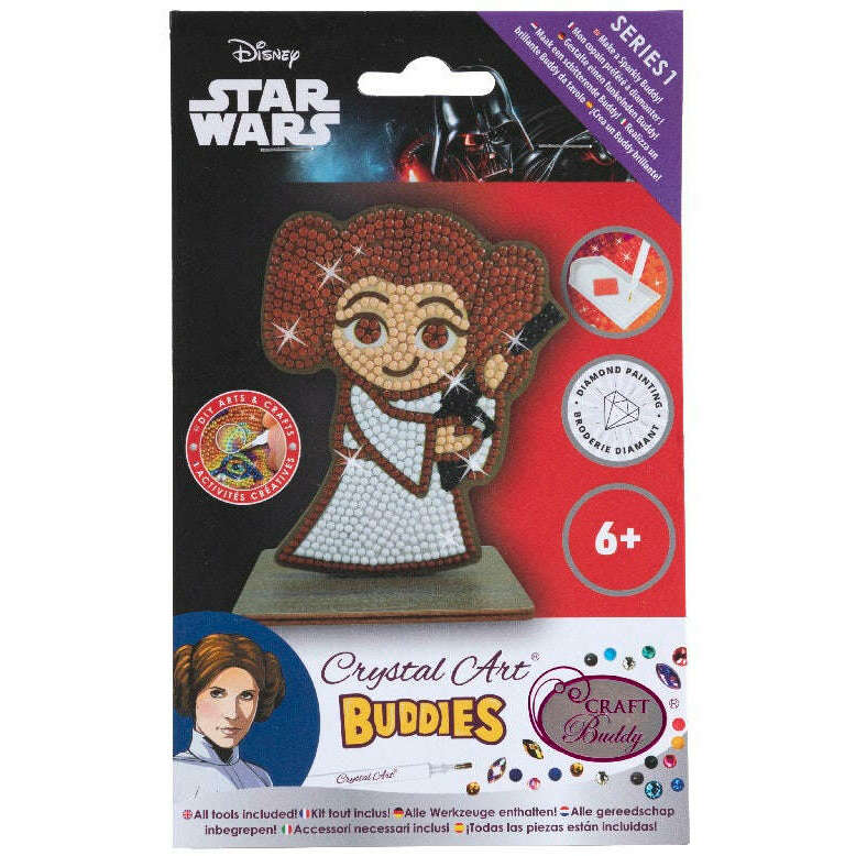 Toys N Tuck:Crystal Art Buddies Star Wars Series 1 - Princess Leia,Crystal Art