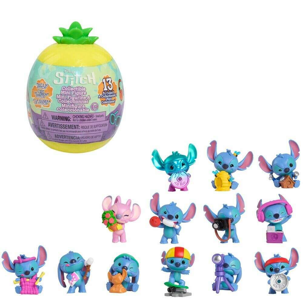 Toys N Tuck:Disney Stitch Collectible Mini Figure Capsules That’s So Stitch Series 2,Disney Stitch