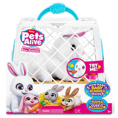 Toys N Tuck:Pets Alive Mama Bunny & Baby Surprise!,Pets Alive