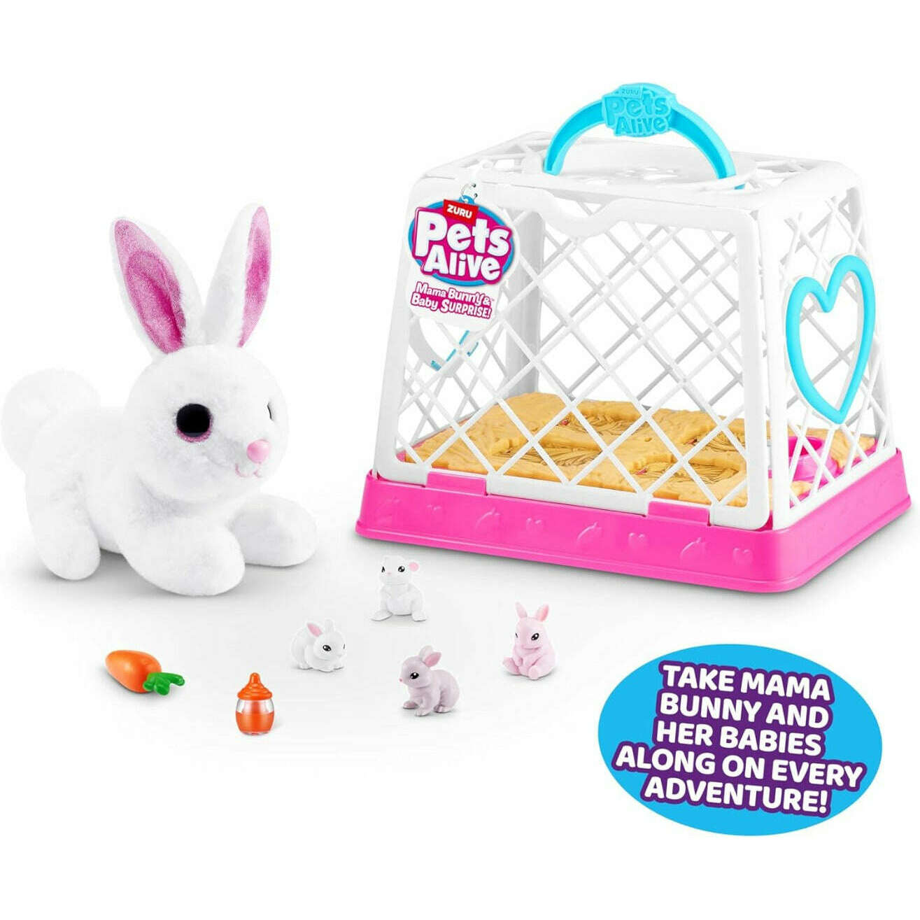 Toys N Tuck:Pets Alive Mama Bunny & Baby Surprise!,Pets Alive