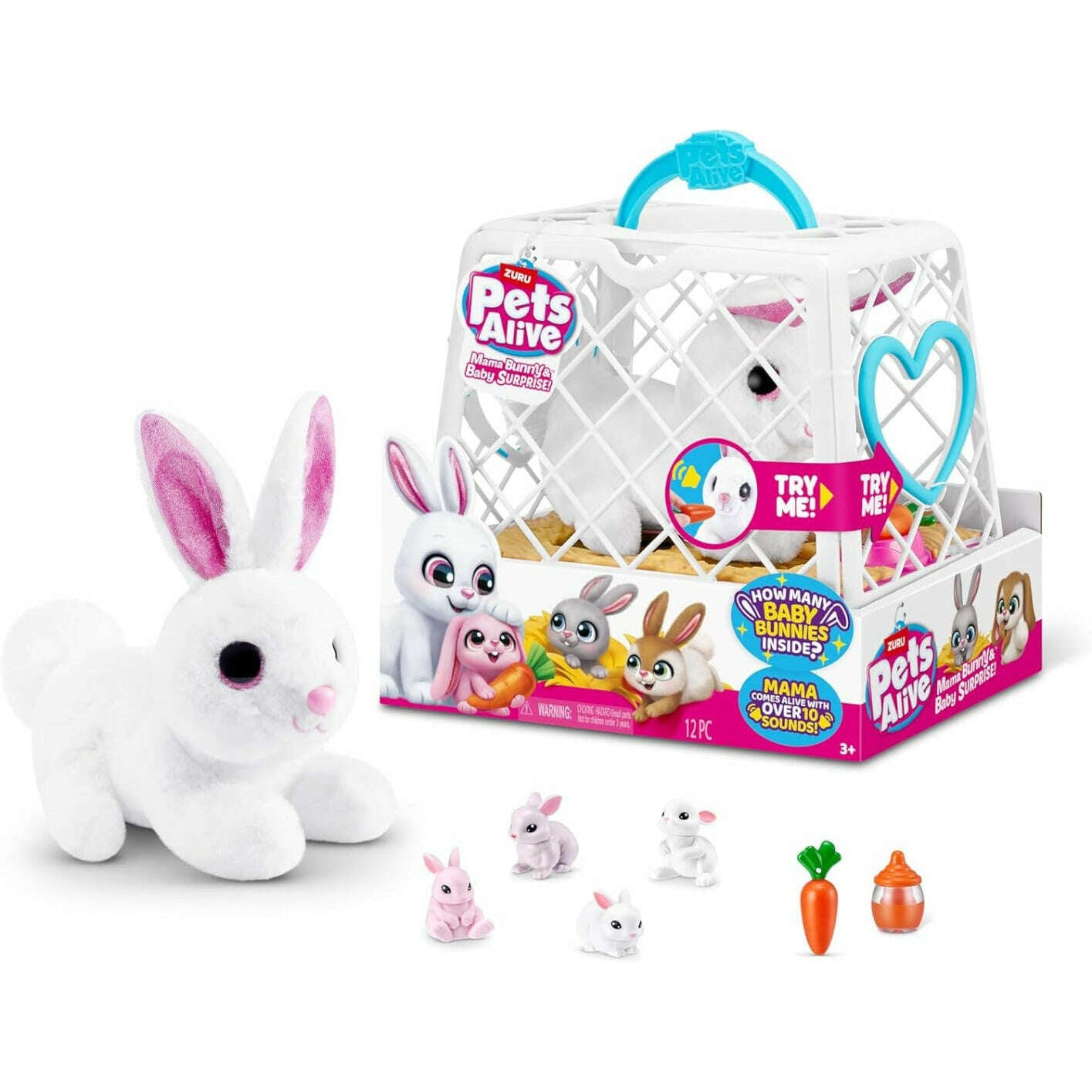 Toys N Tuck:Pets Alive Mama Bunny & Baby Surprise!,Pets Alive