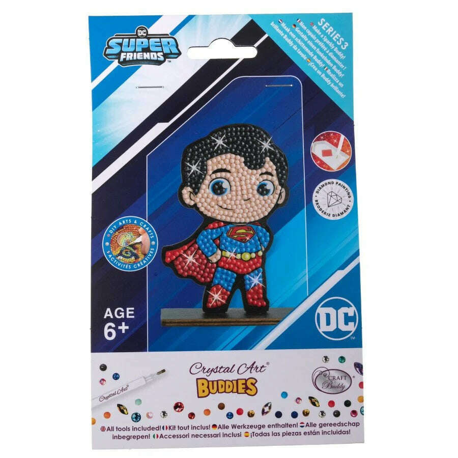 Toys N Tuck:Crystal Art Buddies Series 3 DC - Superman,Crystal Art