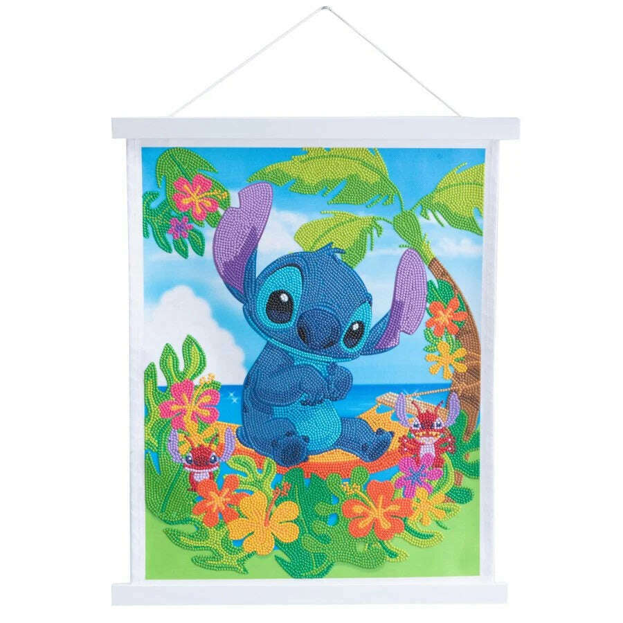 Toys N Tuck:Crystal Art Disney Scroll Kit - Stitch,Crystal Art