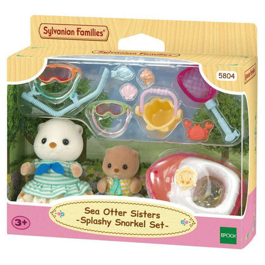 Toys N Tuck:Sylvanian Families Sea Otter Sisters Splashy Snorkel Set,Sylvanian Families