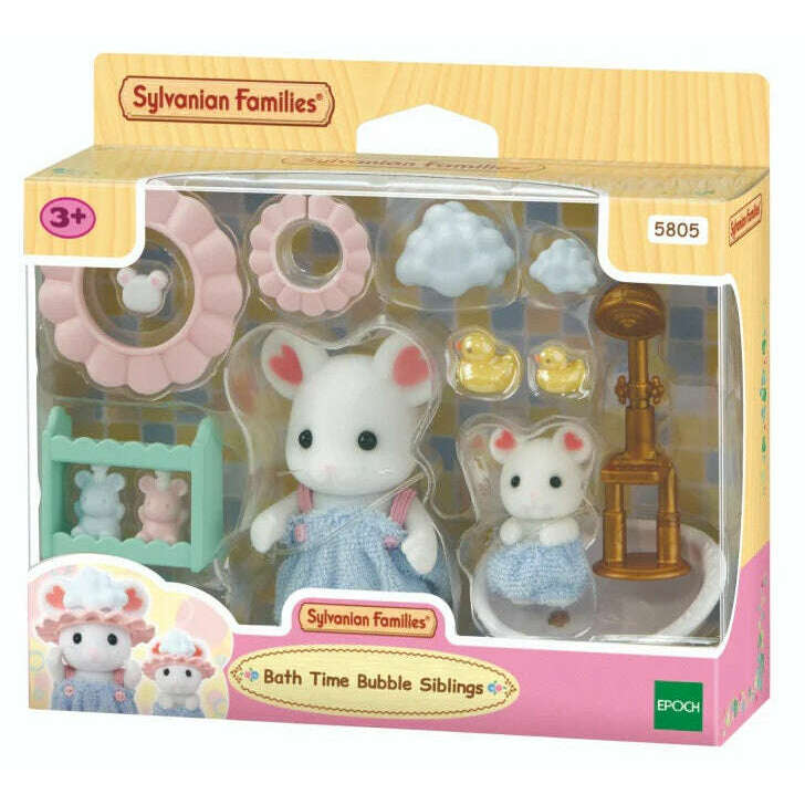 Toys N Tuck:Sylvanian Families Bath Time Bubble Siblings,Sylvanian Families