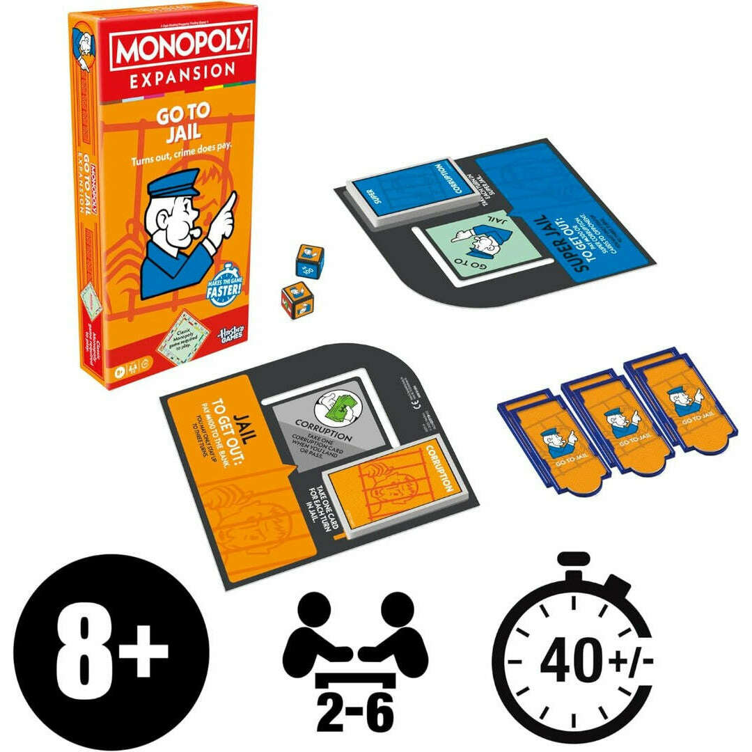 Toys N Tuck:Monopoly Expansion Go To Jail,Hasbro Games