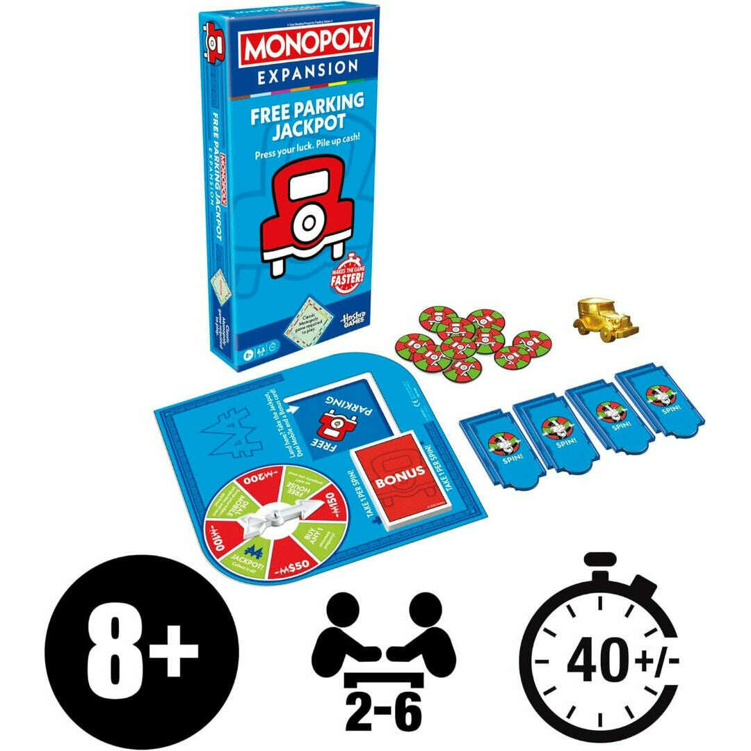 Toys N Tuck:Monopoly Expansion Free Parking Jackpot,Hasbro Games