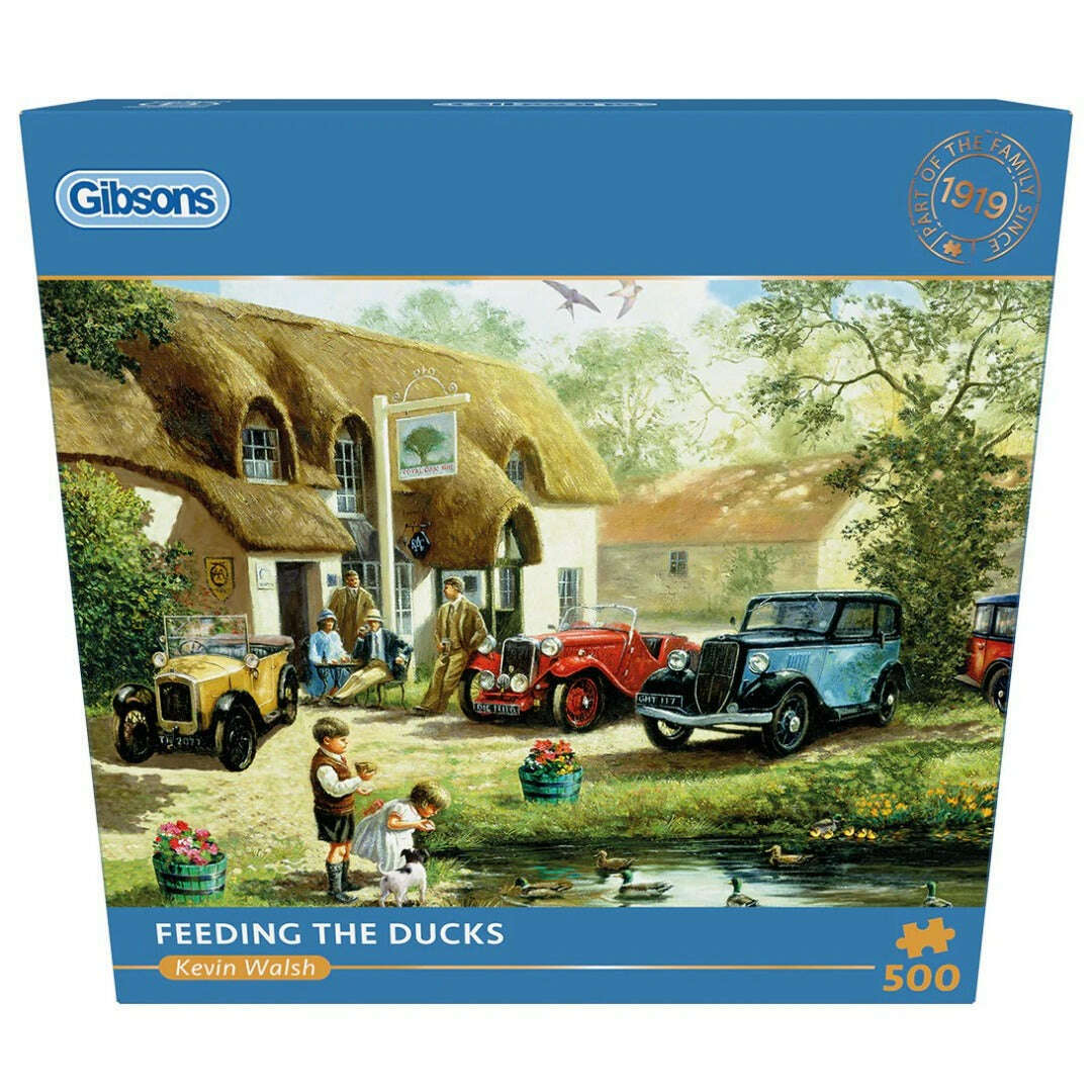 Toys N Tuck:Gibsons 500 Piece Puzzle Feeding The Ducks,Gibsons