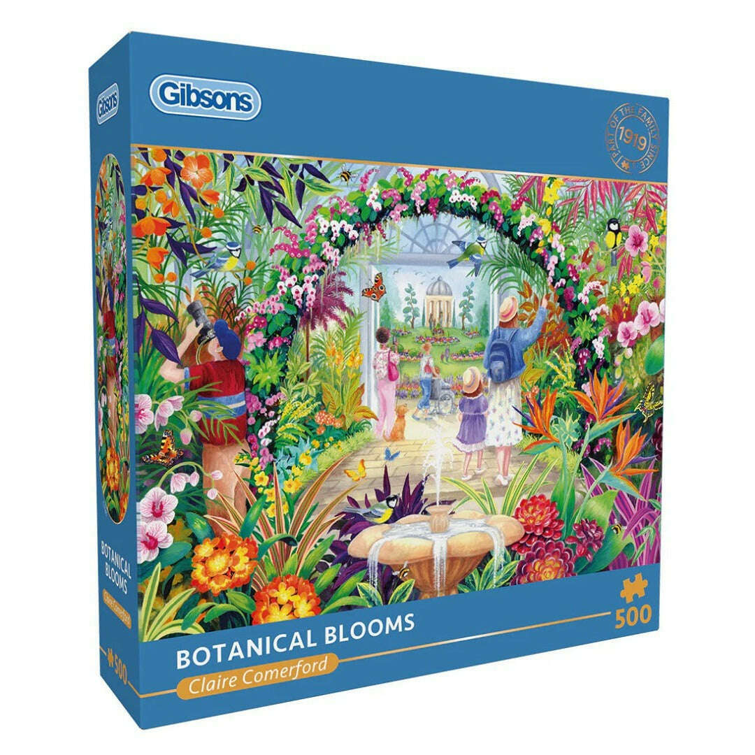 Toys N Tuck:Gibsons 500 Piece Puzzle Botanical Blooms,Gibsons