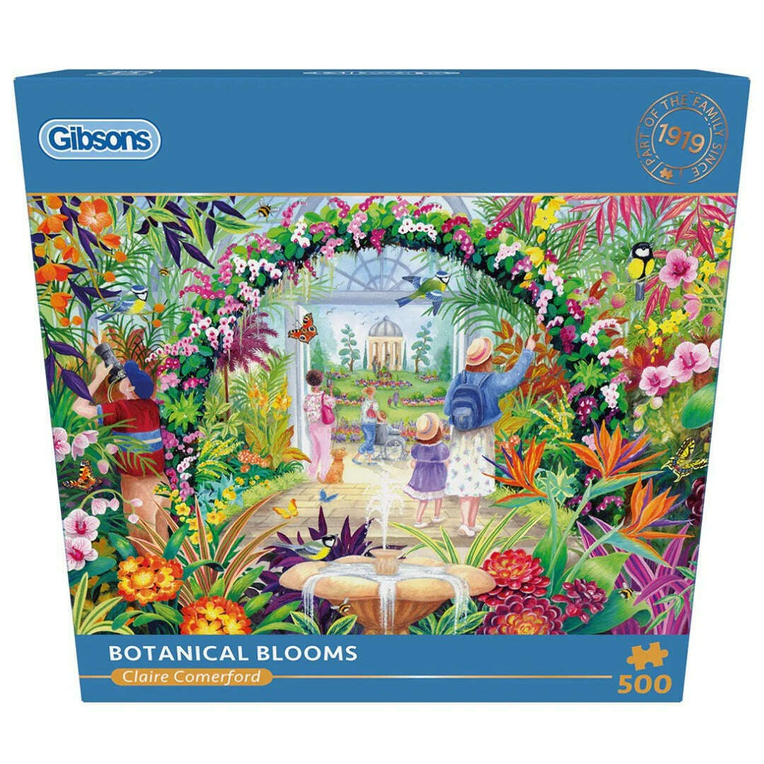 Toys N Tuck:Gibsons 500 Piece Puzzle Botanical Blooms,Gibsons