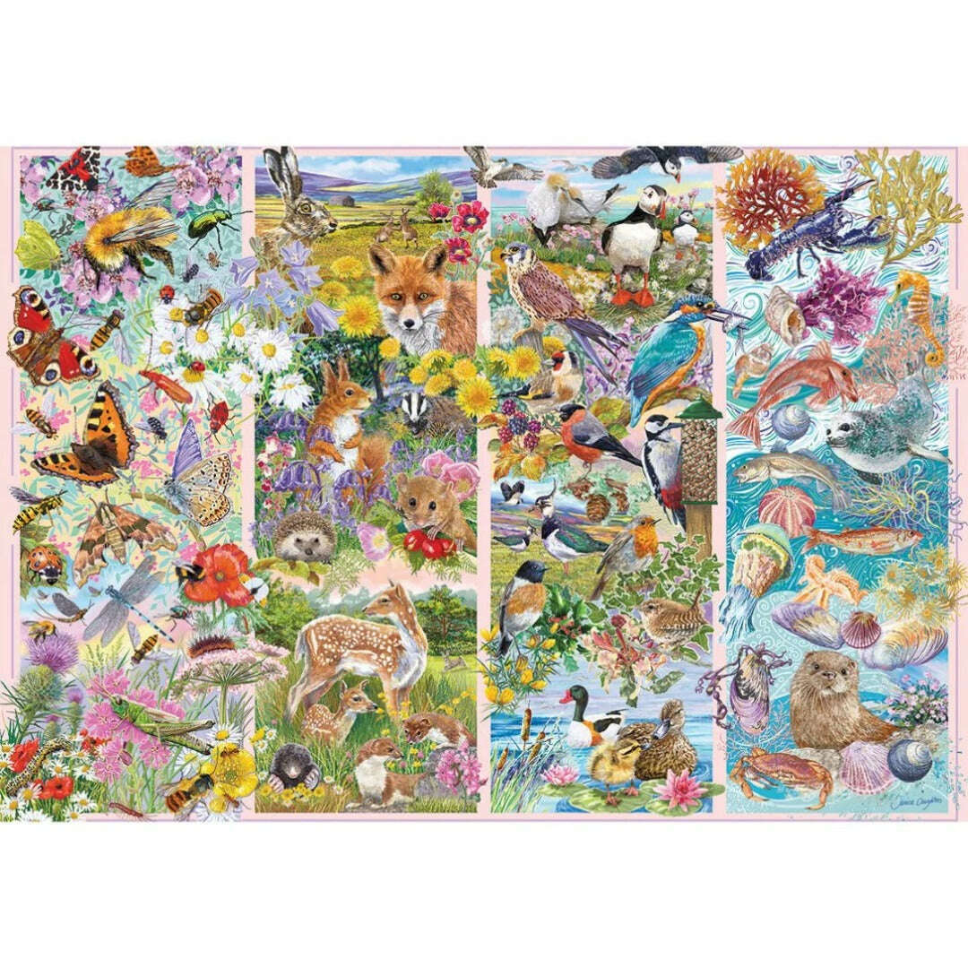 Toys N Tuck:Gibsons 500 Piece Puzzle Curious Creatures,Gibsons