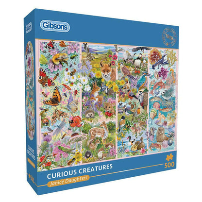 Toys N Tuck:Gibsons 500 Piece Puzzle Curious Creatures,Gibsons