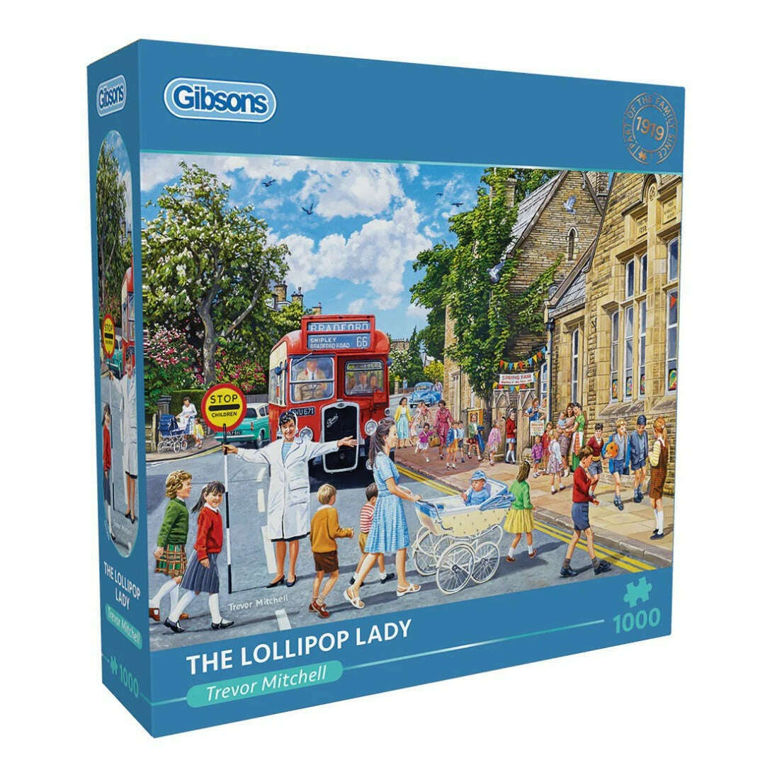 Toys N Tuck:Gibsons 1000 Piece Puzzle The Lollipop Lady,Gibsons