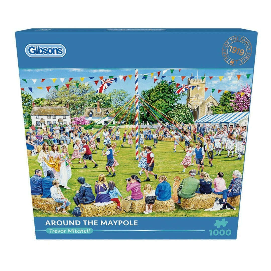 Toys N Tuck:Gibsons 1000 Piece Puzzle Around The Maypole,Gibsons