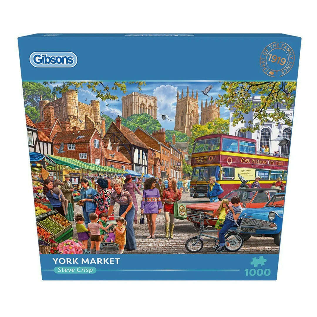 Toys N Tuck:Gibsons 1000 Piece Puzzle York Market,Gibsons