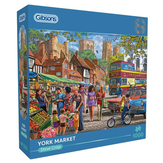 Toys N Tuck:Gibsons 1000 Piece Puzzle York Market,Gibsons