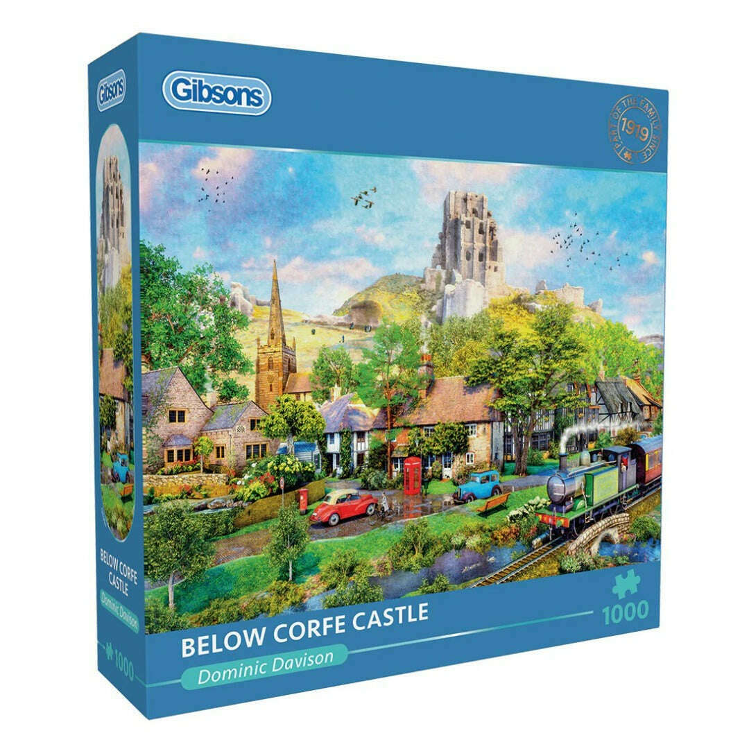 Toys N Tuck:Gibsons 1000 Piece Puzzle Below Corfe Castle,Gibsons