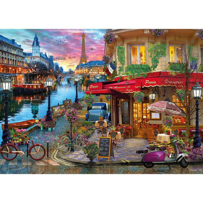 Toys N Tuck:Gibsons 1000 Piece Puzzle Sunset On The Seine,Gibsons