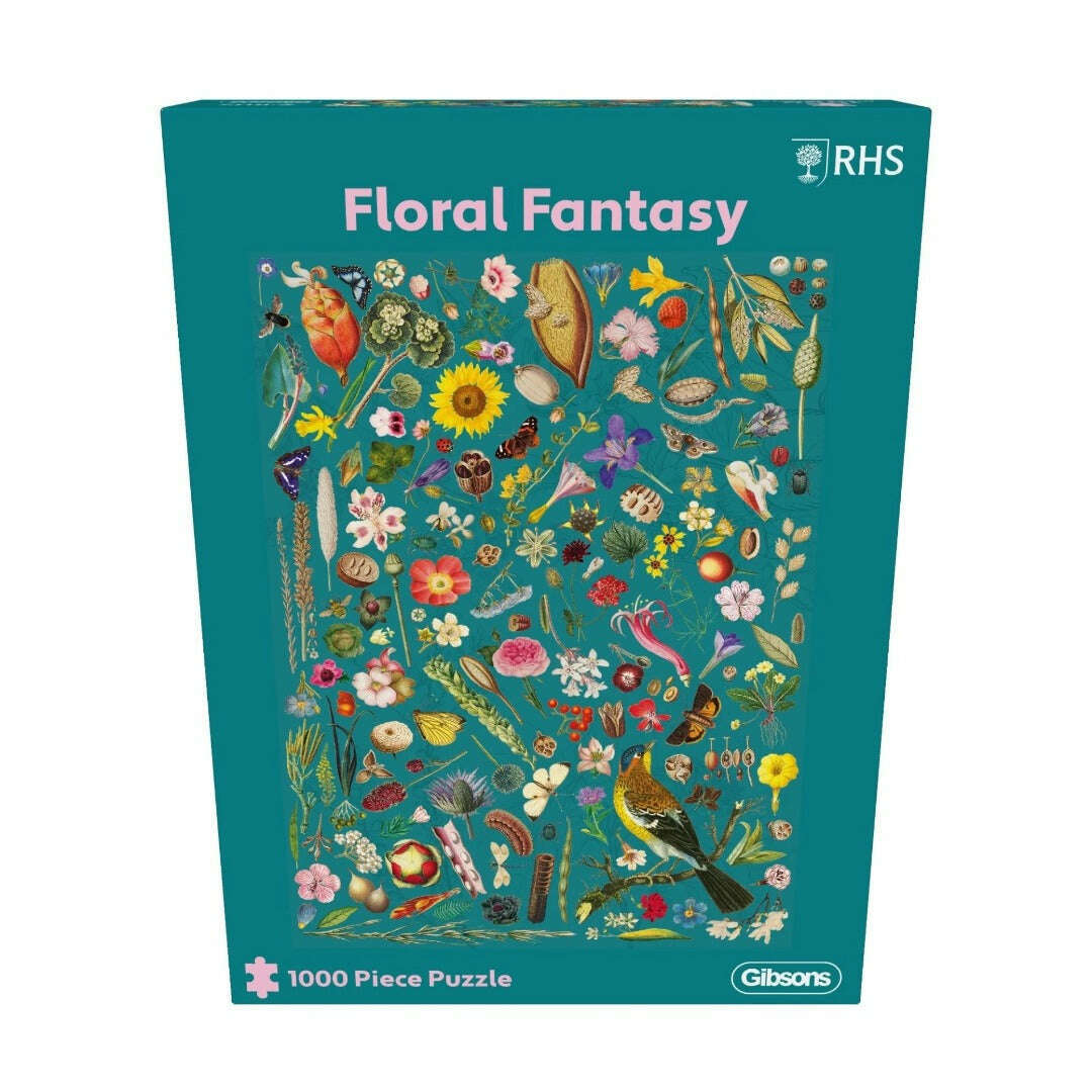 Toys N Tuck:Gibsons 1000 Piece Puzzle Floral Fantasy,Gibsons