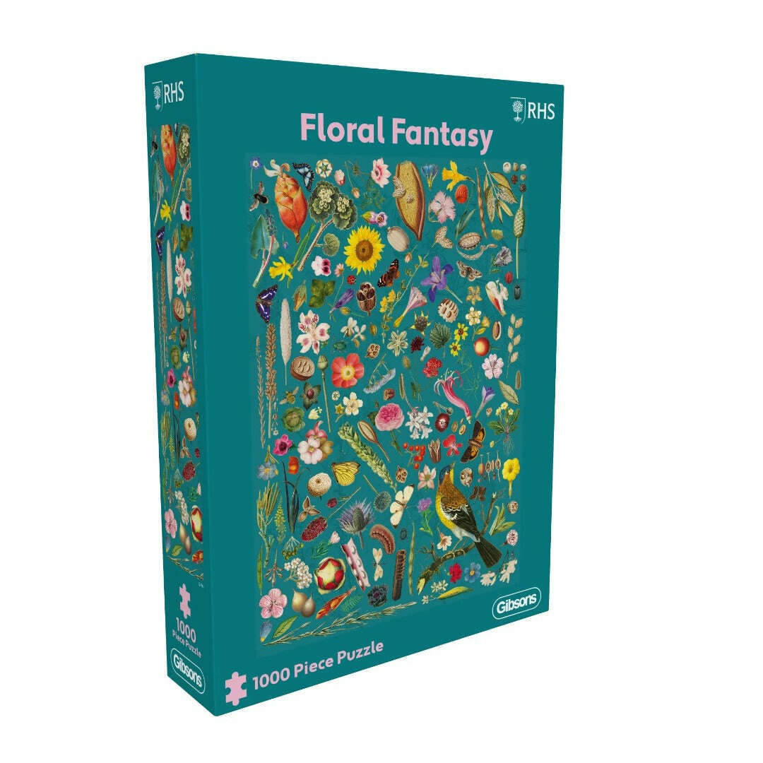 Toys N Tuck:Gibsons 1000 Piece Puzzle Floral Fantasy,Gibsons