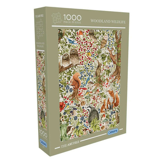 Toys N Tuck:Gibsons 1000 Piece Puzzle Woodland Wildlife,Gibsons