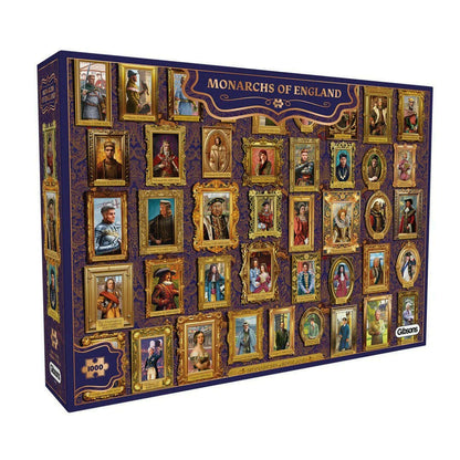 Toys N Tuck:Gibsons 1000 Piece Puzzle Monarchs Of England,Gibsons