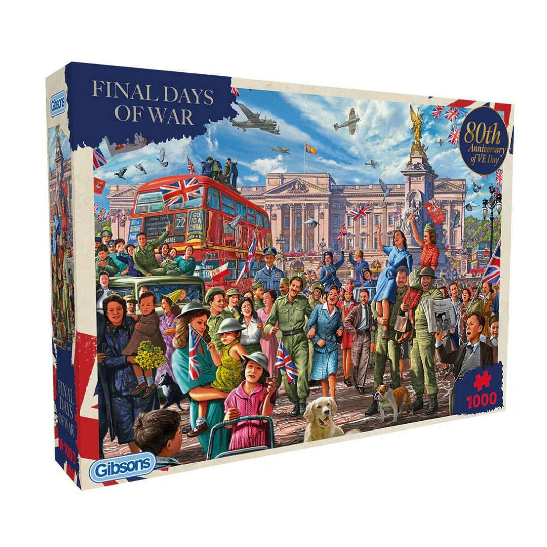 Toys N Tuck:Gibsons 1000 Piece Puzzle Final Days Of War,Gibsons