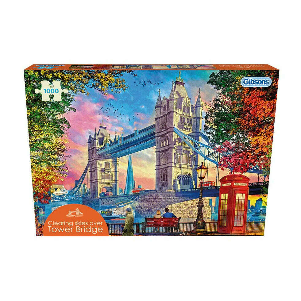 Toys N Tuck:Gibsons 1000 Piece Puzzle Clearing Skies Over Tower Bridge,Gibsons