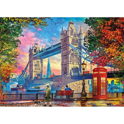 Toys N Tuck:Gibsons 1000 Piece Puzzle Clearing Skies Over Tower Bridge,Gibsons