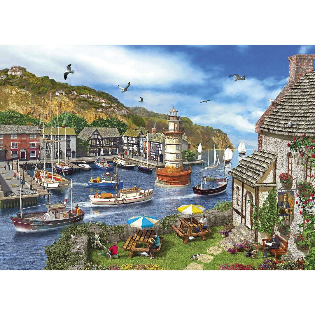 Toys N Tuck:Gibsons 1000 Piece Puzzle Lighthouse Bay,Gibsons