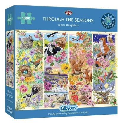 Toys N Tuck:Gibsons 1000 Piece Puzzle Through The Seasons,Gibsons