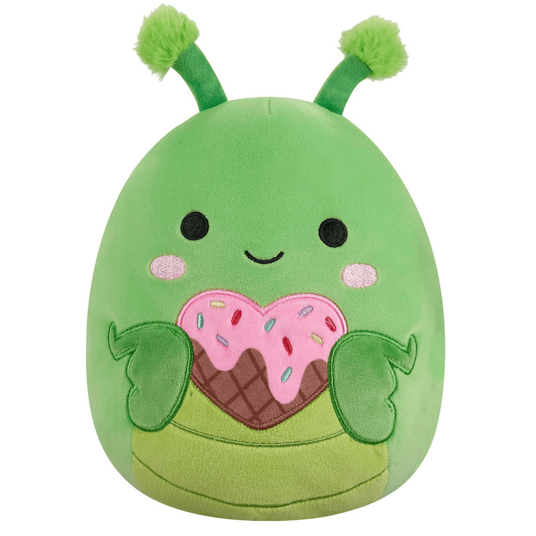 Toys N Tuck:Squishmallows Valentines 7.5 Inch Plush - Trenton The Praying Mantis,Squishmallows