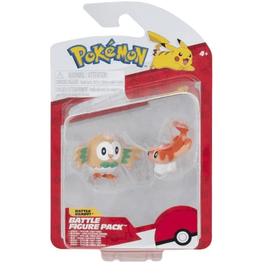 Toys N Tuck:Pokemon Battle Figure Pack - Rowlet Tatsugiri (Curly Form),Pokemon