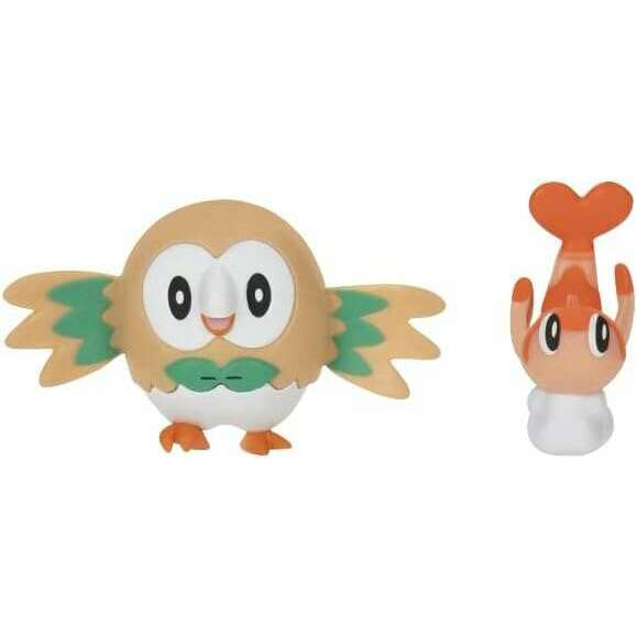 Toys N Tuck:Pokemon Battle Figure Pack - Rowlet Tatsugiri (Curly Form),Pokemon