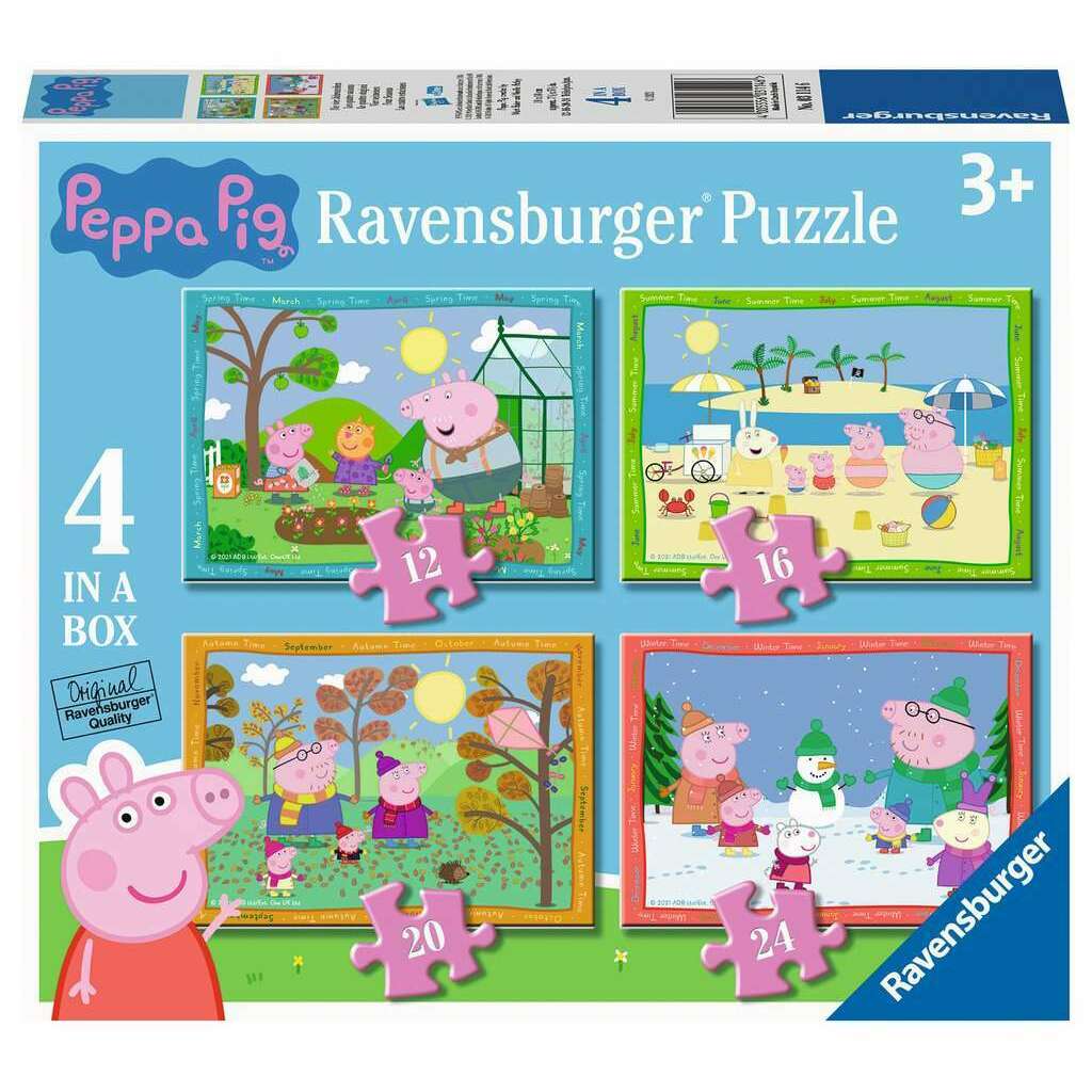 Toys N Tuck:Ravensburger 4 Puzzles in a Box Peppa Pig Four Seasons,Ravensburger