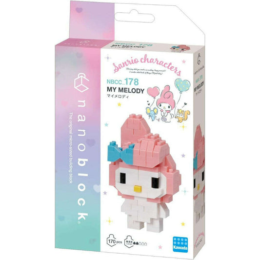 Toys N Tuck:Nanoblock Constructible Figure Sanrio My Melody,Hello Kitty