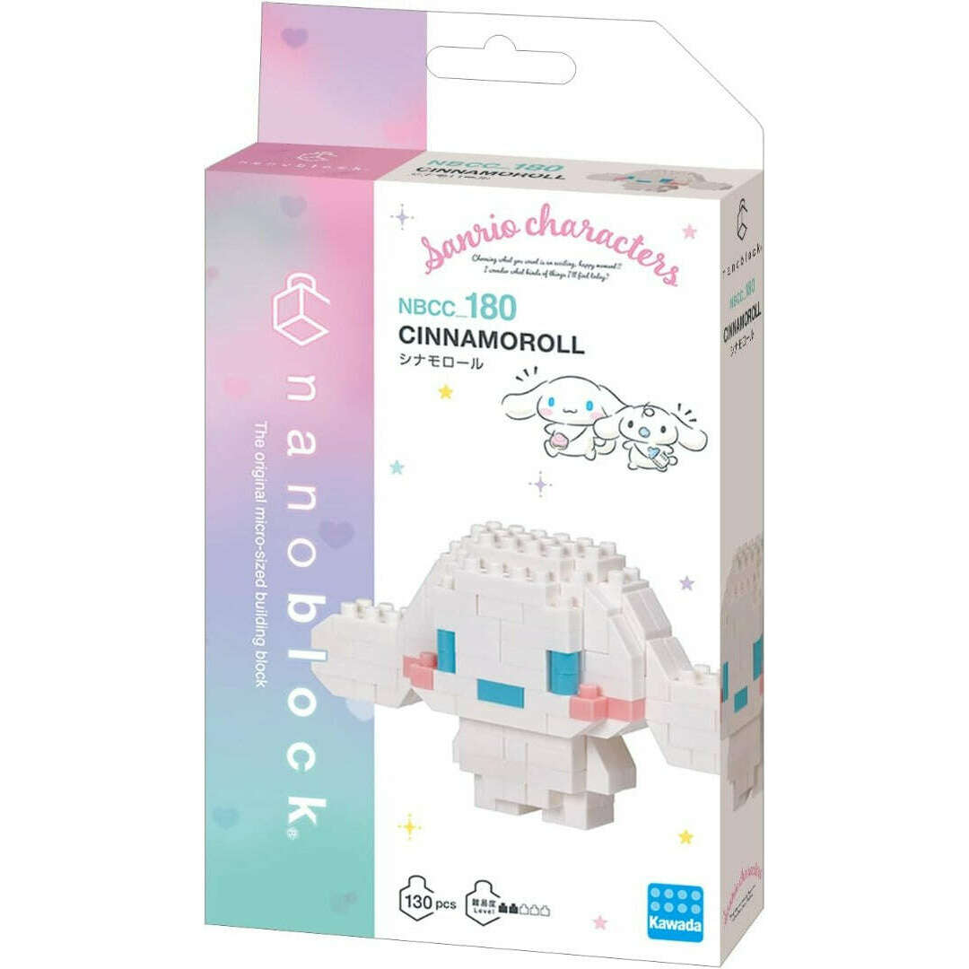 Toys N Tuck:Nanoblock Constructible Figure Sanrio Cinnamoroll,Hello Kitty