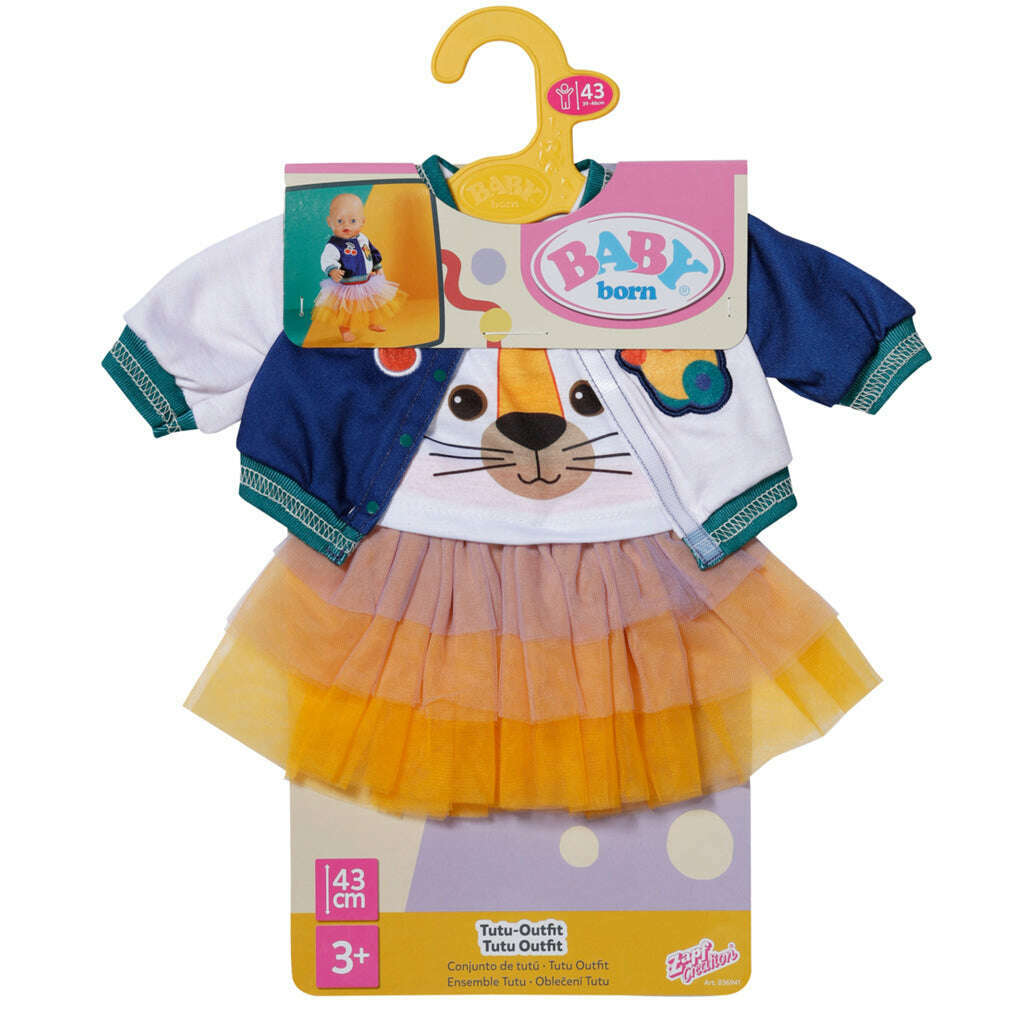 Toys N Tuck:Baby Born Tutu And College Jacket,Baby Born