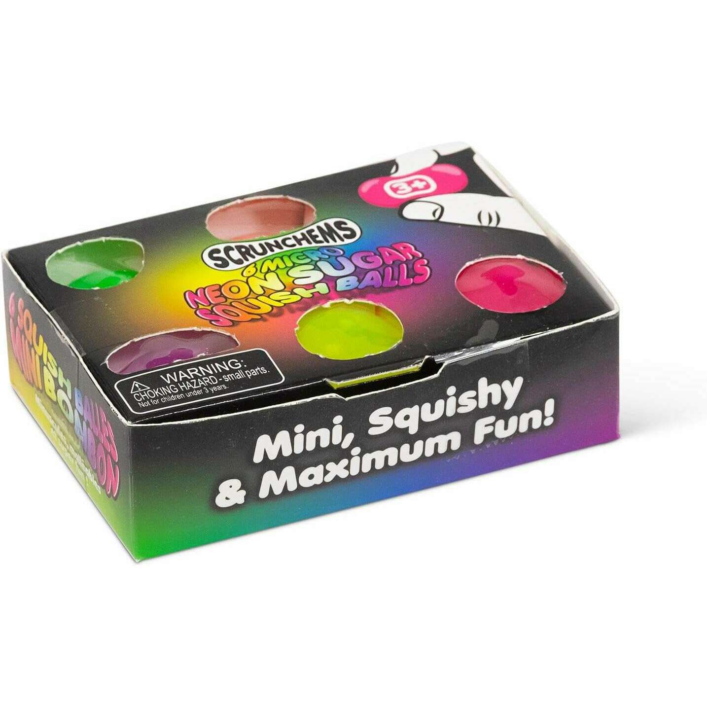 Toys N Tuck:Scrunchems 6 Micro Neon Sugar Squish Balls,Tobar